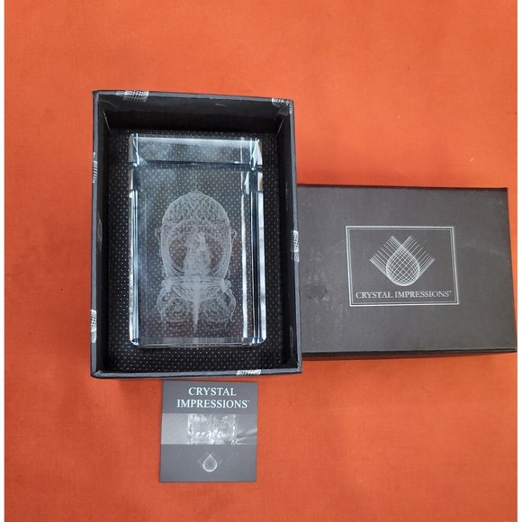 3D Crystal Mary Jesus Inside Egg Faberge Laser Etched Glass Paperweight Israel - Picture 10 of 11